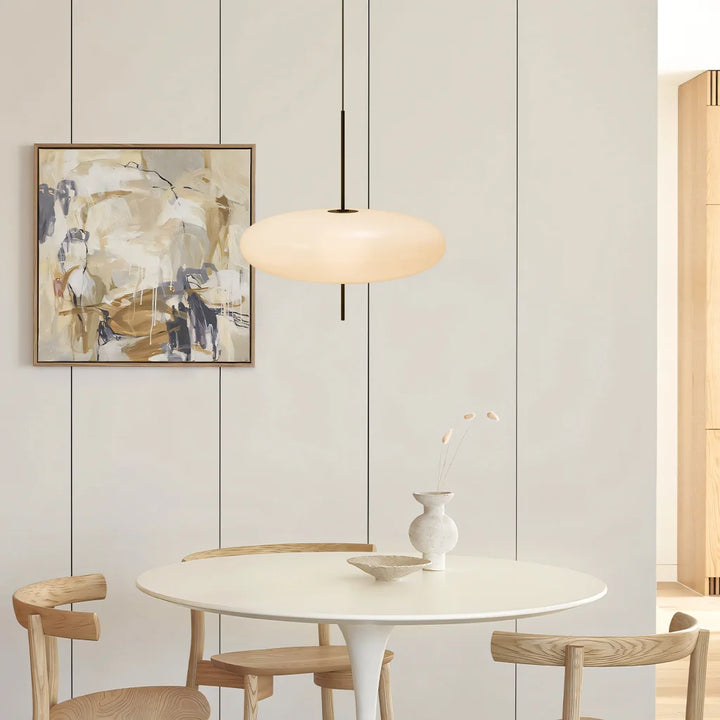 ClaudioSaucer Pendant Light white dinningroom