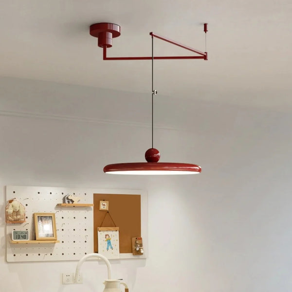 Orion Verstelbare Swingarm Acryl Schijf Hanglamp