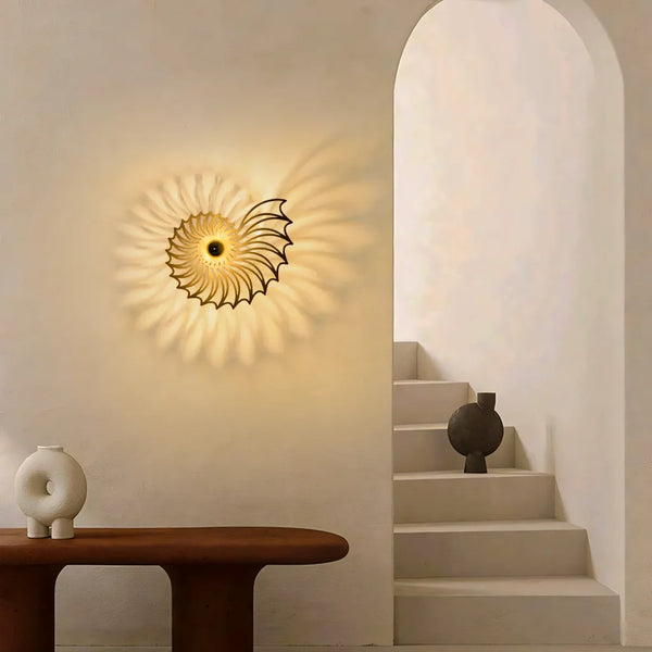 Aegir Nautilus Design Decoratieve LED Wandlamp