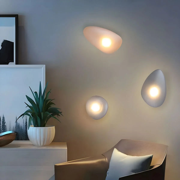 Baldur gekleurde kiezelglas wandlamp