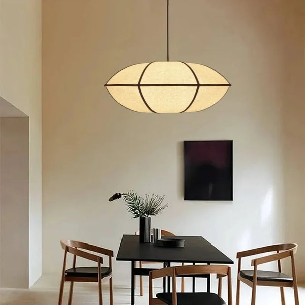 Heimdall Modern UFO Linen Pendant Light