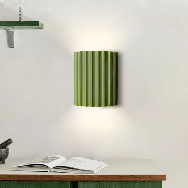 Rhea Resin Ribbed Wall Sconce